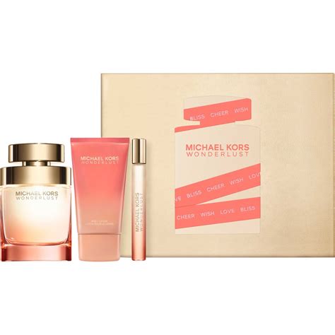 michael kors wonderlust gift set with bag|wonderlust perfume gift set boots.